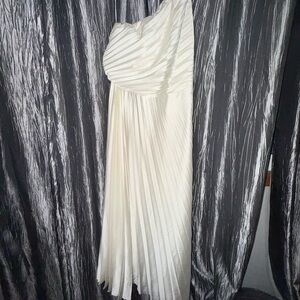Abercrombie & Fitch One-Shoulder White Dress